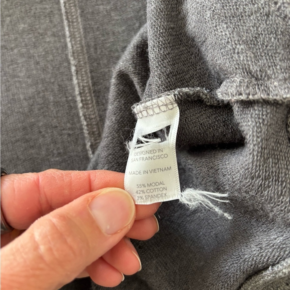 Athleta Pranayama Wrap Marled Gray Open Front Cardigan Yoga Lounge XXS - Picture 8 of 8